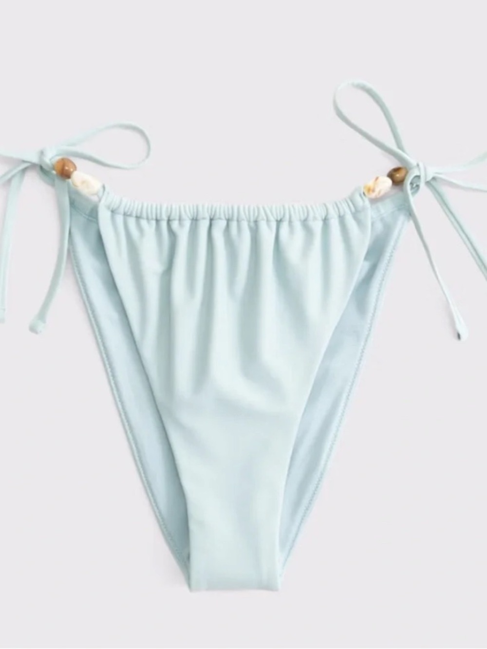 NWT Abercrombie & Fitch Light Blue Tie-Side Bikini Bottoms